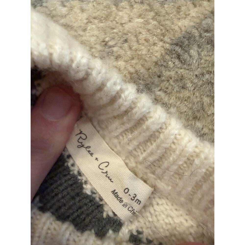Rylee & Cru Fair Isle Sweater In Trees Unisex Sz - Picture 6 of 7